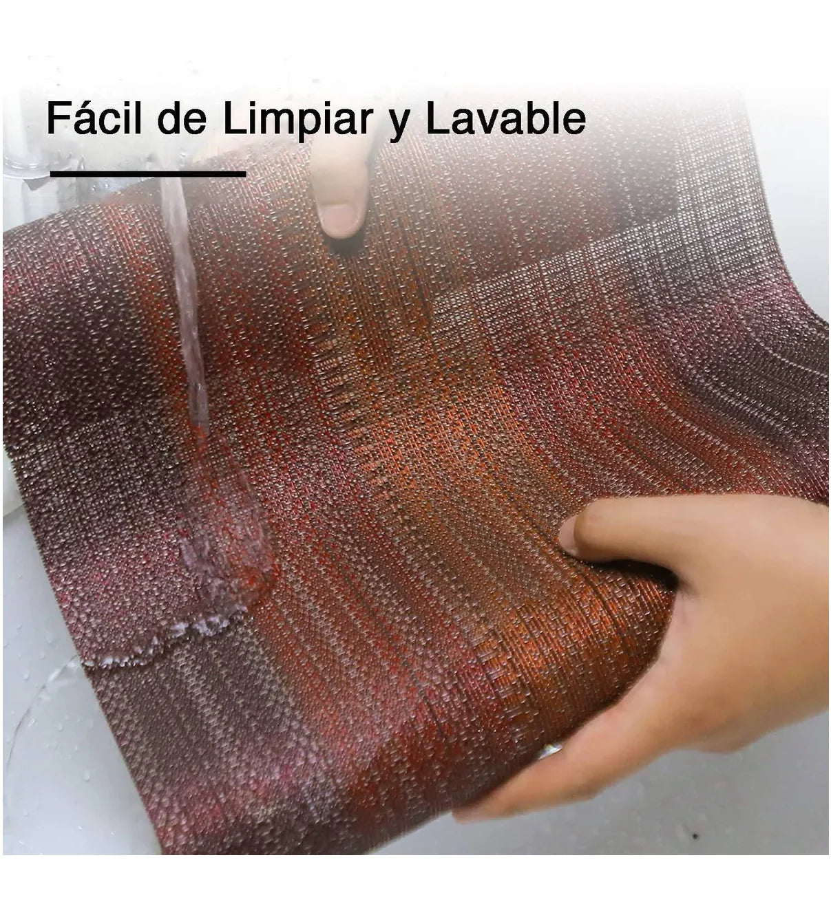 Manteles Individuales Antideslizantes Lab.G Para Restaurante 8 Pcs Rojo