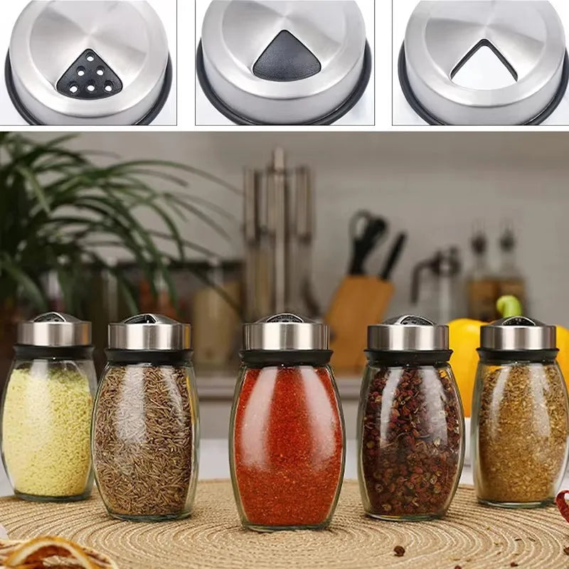 Estantería giratoria de vidrio para almacenamiento en cocina, a granel: estantería giratoria para condimentos que ahorra espacio