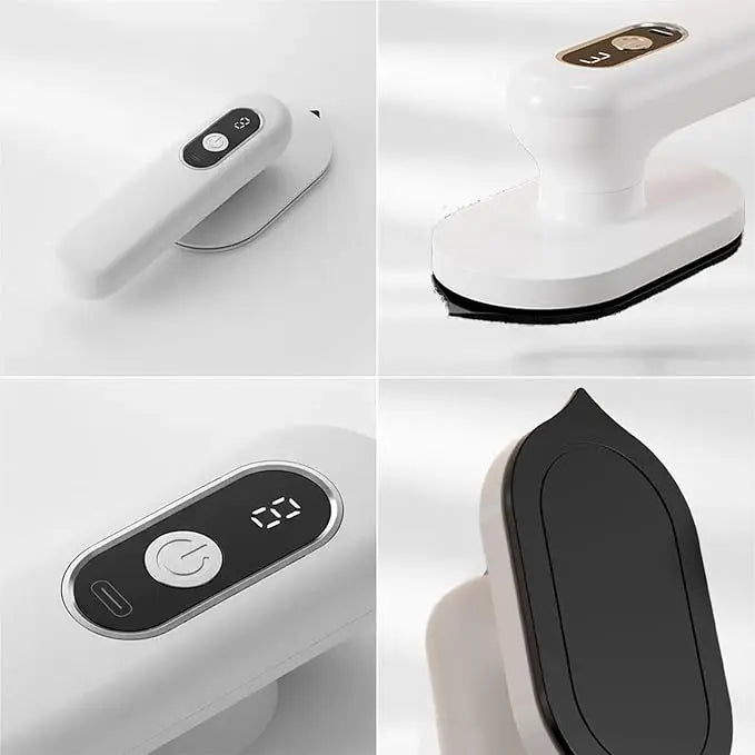 Mini Plancha Inalámbrica 180 °   Plancha de vapor giratoria, plancha de mano compacta y mini, calentamiento en 30 segundos, carga USB para ropa, hogar familiar