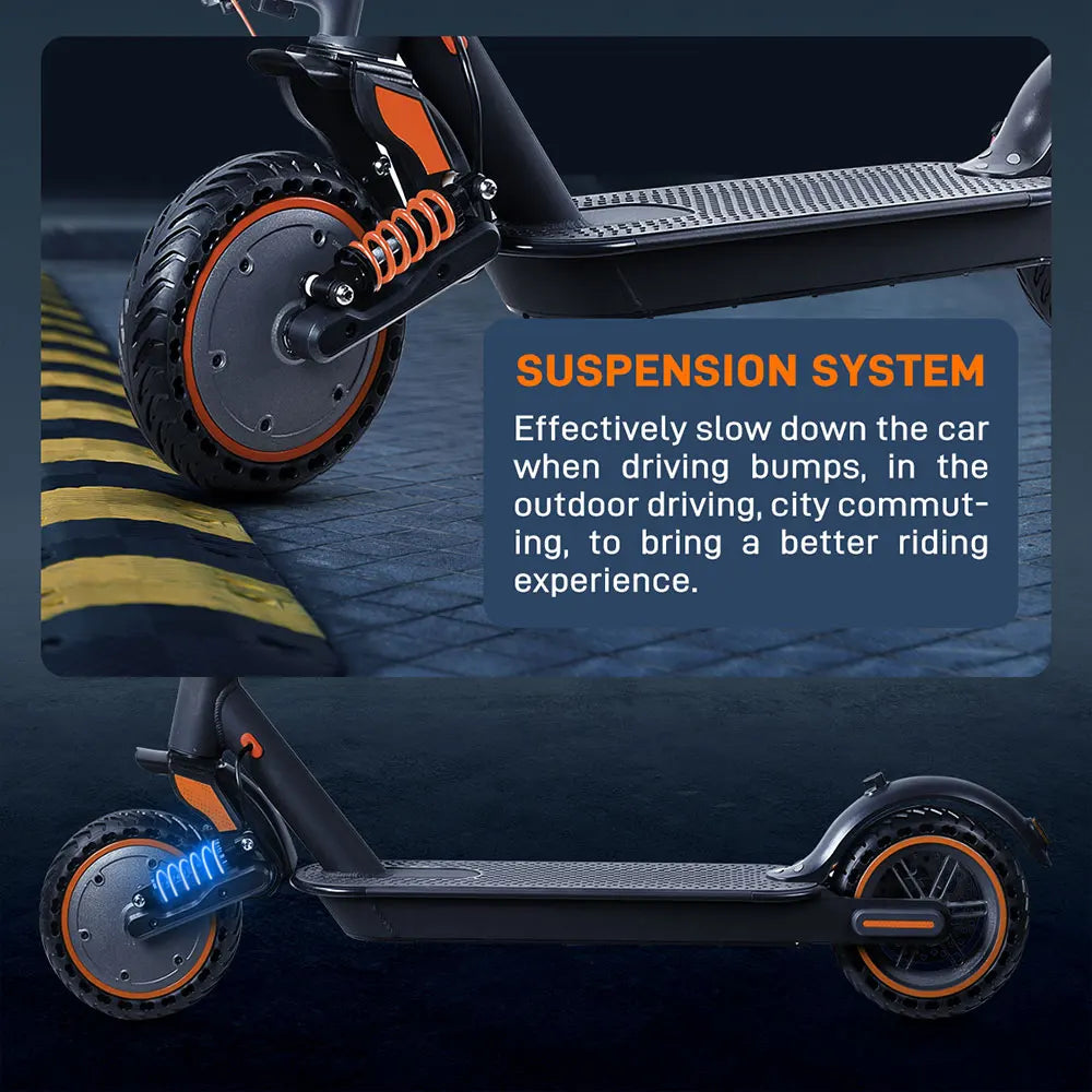 Patinete eléctrico plegable de 10.4AH con aplicación inteligente, hasta 30KM/H, con absorción de impactos, marca Mankeel, para adultos.