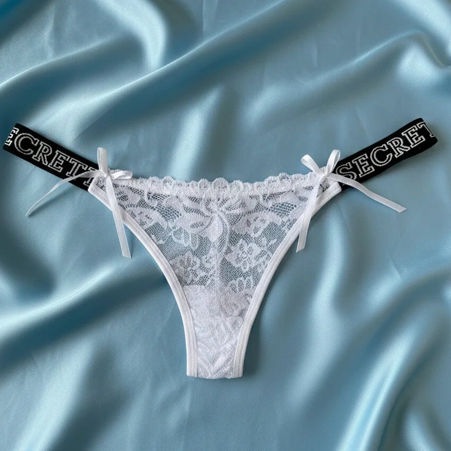 Panty de Encaje Floral con Elástico "Secret" Para Dama – Diseño Sexy y Cómodo