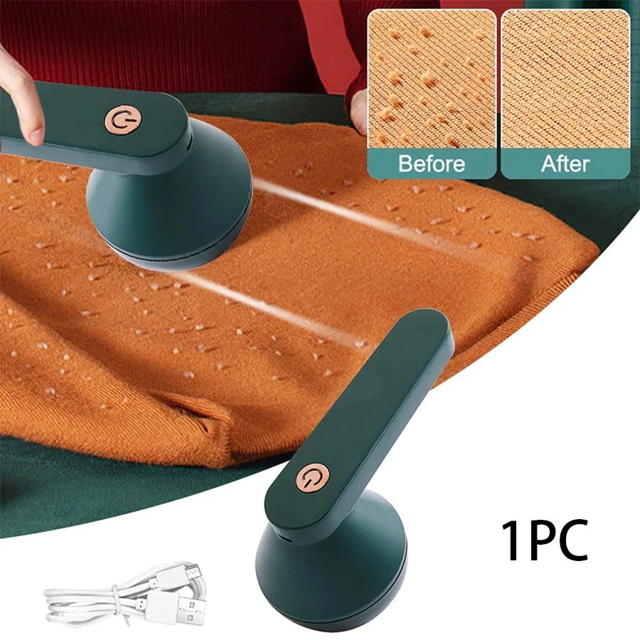 Eliminador de pelo de suéter Shaver USB recargable eliminador de pelo eléctrico adecuado para cuchillas de 6 hojas de ropa, adecuado para alfombras de sofá de muebles de bolas de pelo