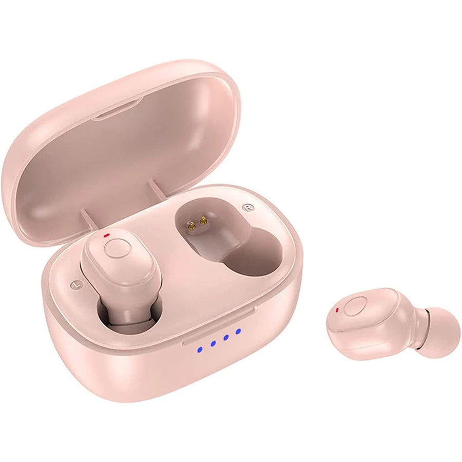 Auriculares deportivos A6S True con cancelación de ruido, reproducción de música estéreo, pantalla LCD inteligente, batería de larga duración, compatibles con todos los smartphones.