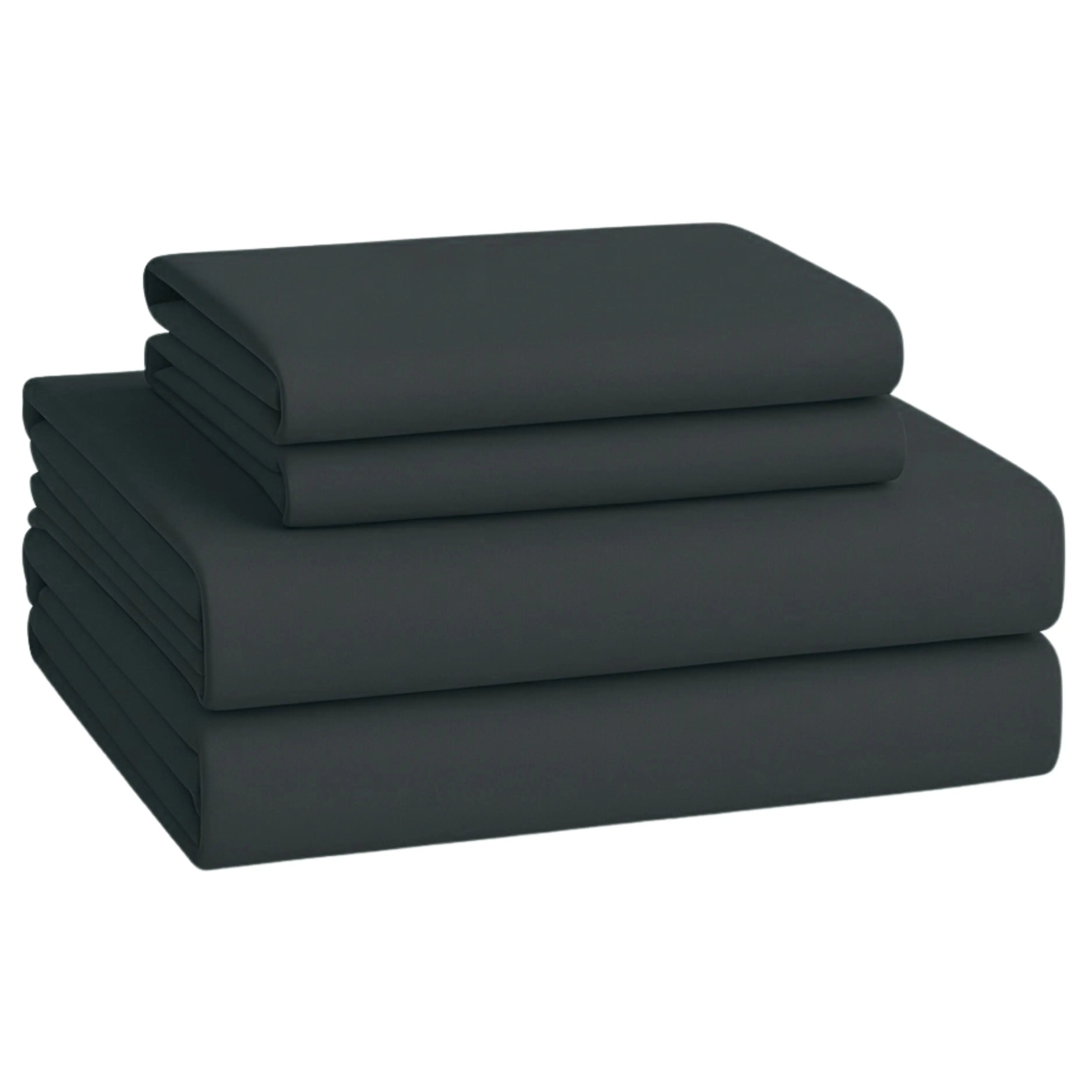Juego de Sabanas para Cama, Sabana Bajera, Sabana Plana y Funda de Almohada, Cajon Amplio, 2800 Hilos, Premium Egipcian, Tamaño Individual, Matrimonial, Queen y King Size