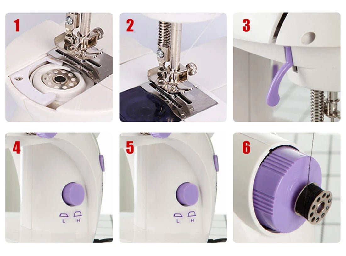 Tijera de coser portátil miniatura para uso doméstico, ideal para el cuidado de prendas y manualidades caseras.