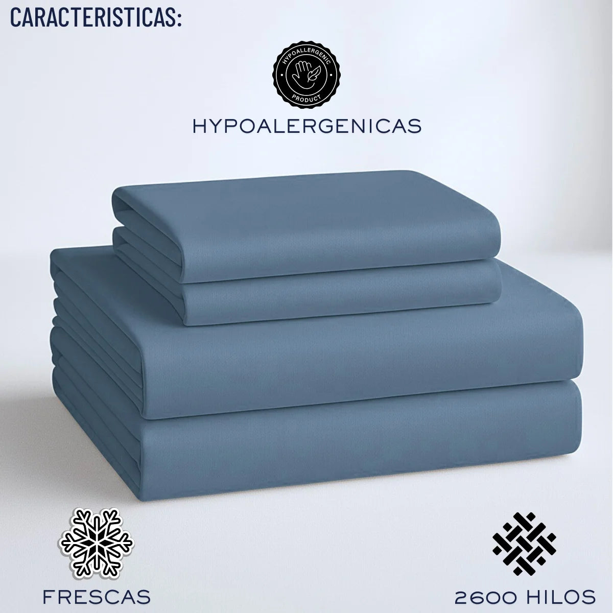 Juego de Sabanas para Cama, Sabana Bajera, Sabana Plana y Funda de Almohada, Cajon Amplio, 2800 Hilos, Premium Egipcian, Tamaño Individual, Matrimonial, Queen y King Size