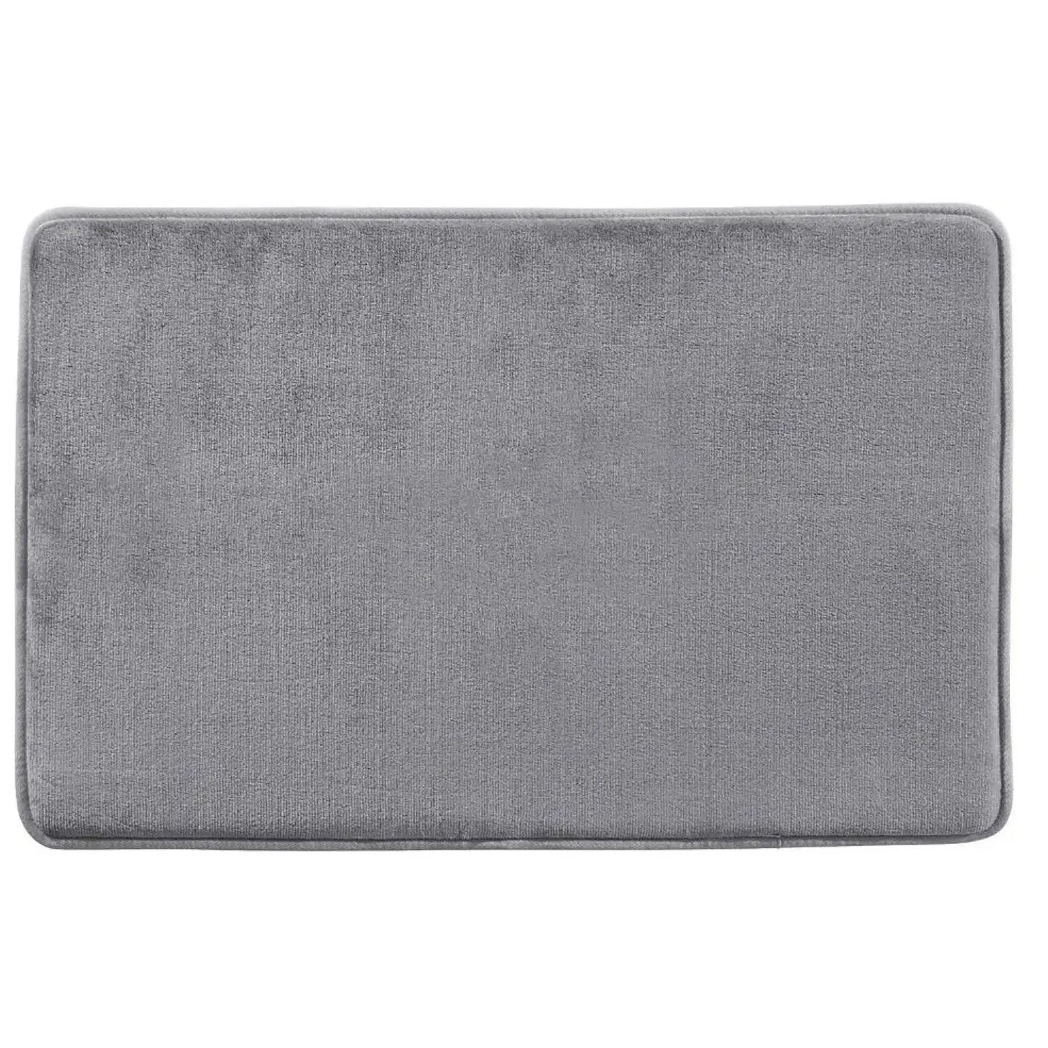 Bluelander Tapete de Baño Antiderrapante Memory Foam, Espuma Viscoelástica Gruesa, Alfombrilla de Baño Antideslizante de Terciopelo, Super Absorbente y Suave para Todo Hogar (1 Pieza)