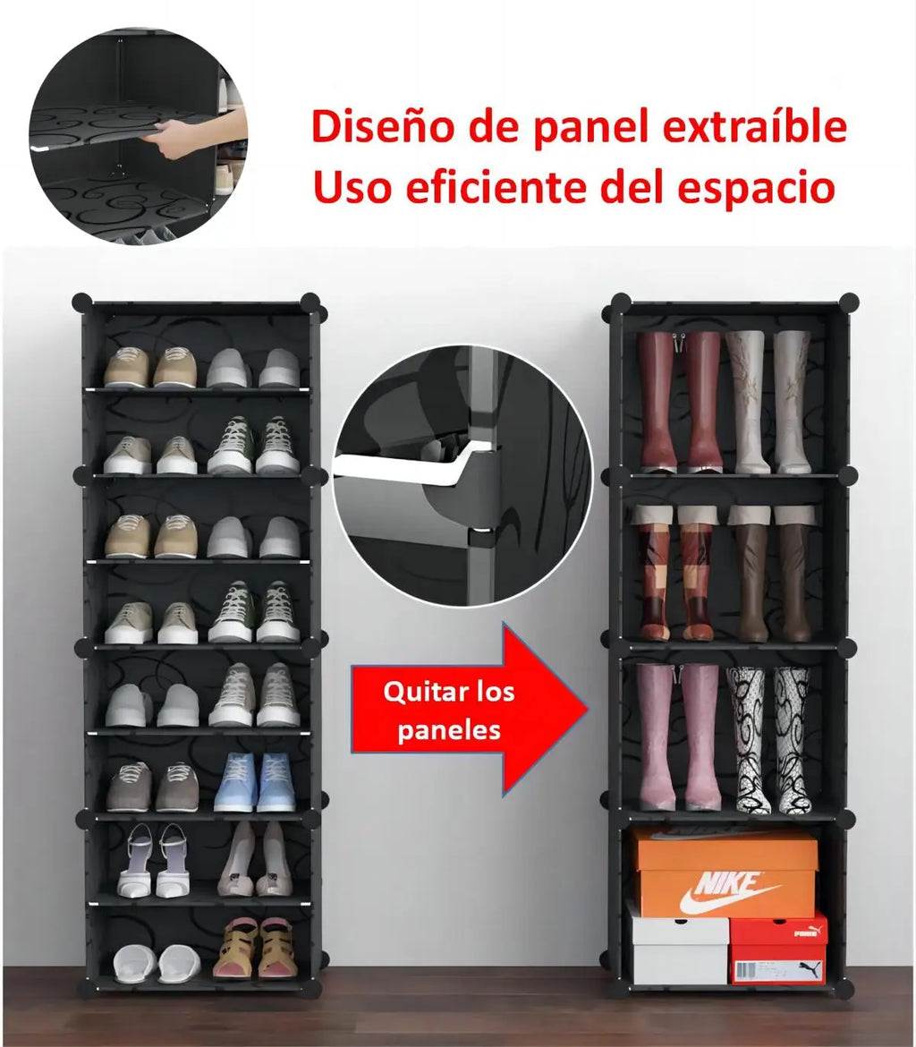 Zapatero Armable Mueble Moderno Cajas Organizadores Estante Económico