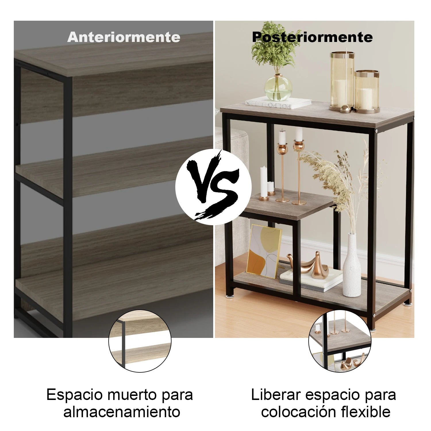 60*30cm Mesa Para Jardín, mesa Auxiliar, Mueble Para Impresora Mesa Auxiliar, Mueble Para Impresora Mesas Laterales Estante Mueble Organizador Con Ruedas Mesa Librero
