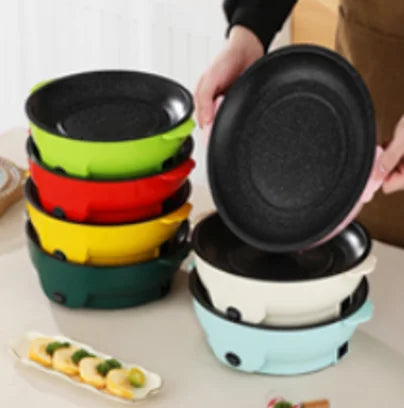 Electric Stainless Steel BBQ Plate Portable Multifunctional Oven for Outdoor Use Durable & Easy-Cleaning