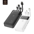 Batería Externa Portátil de 20000mAh/10000mAh con 4 Cables Integrados, Pantalla Digital, 74Wh, para iPhone 16 17 Huawei Xiaomi