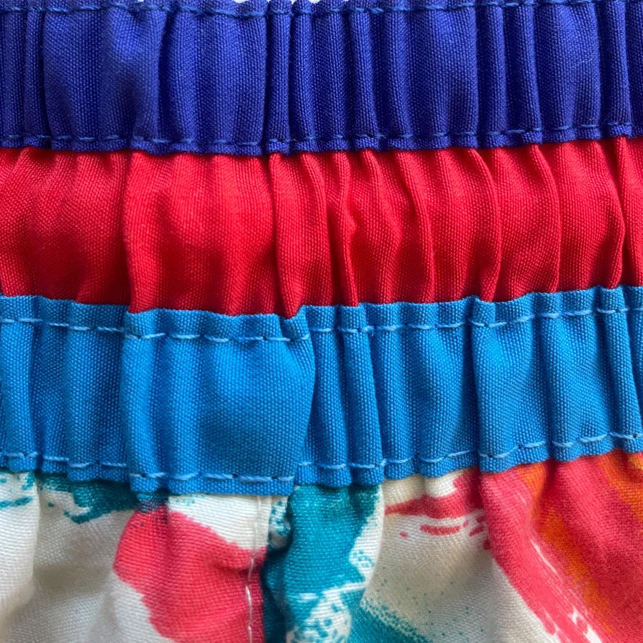 Kit de 2 Shorts Playeros Deportivos para Dama - Estampado Tropical - Tallas Reducidas