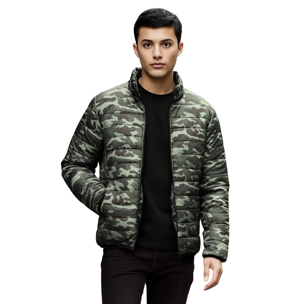 Chamarra Acolchada para Caballero, Temporada de lluvia o viento, Moda Casual y con Estilo para Caballero, Térmica y muy Cómoda