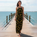 Maxi Vestido Playero Estampado – Diseño Halter de Verano (Color Sorpresa)