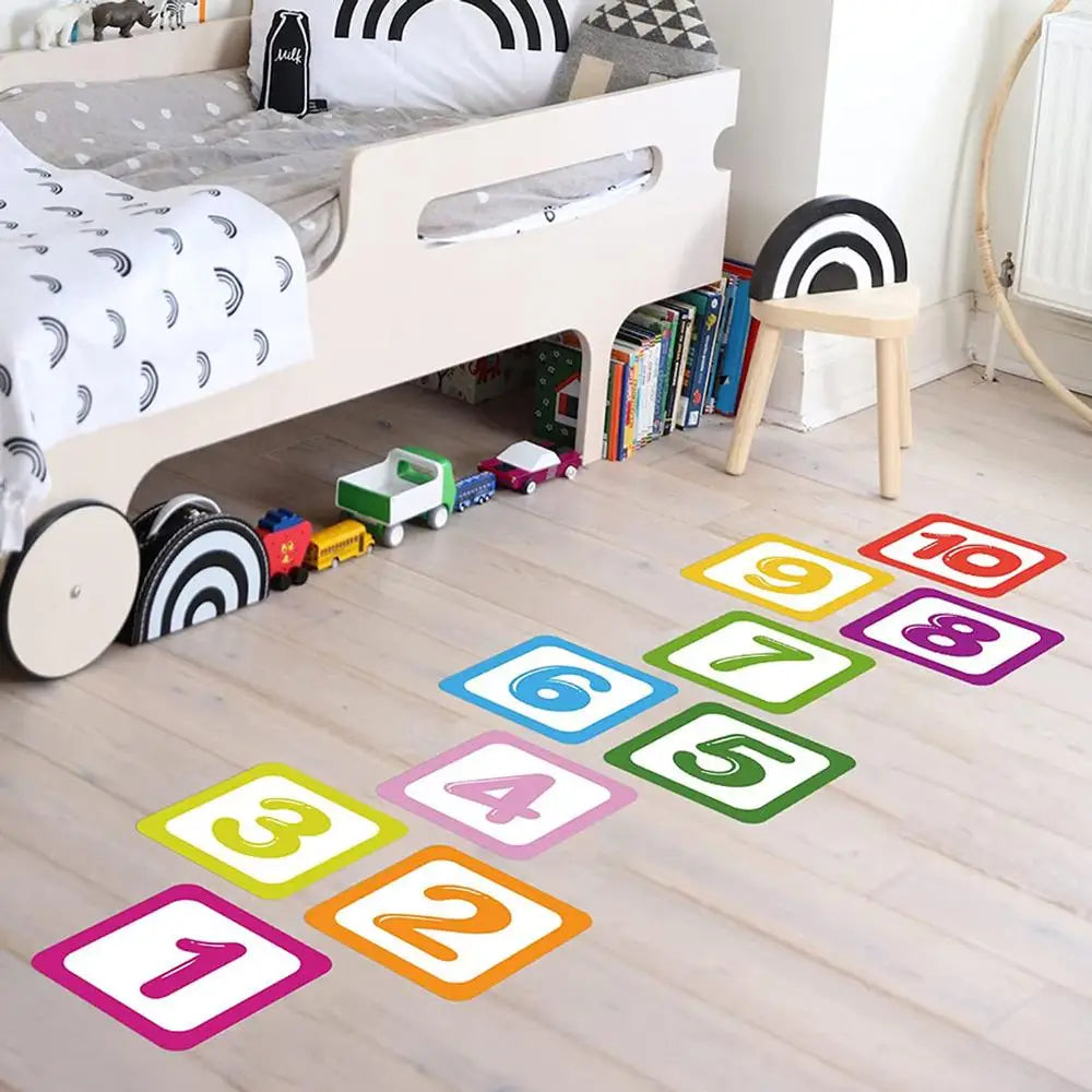 Pegatinas Autoadhesivas, MXNUM-001, 1 Juego de Pegatina de Números, PVC, Mediano, Multicolor., Juego de Rayuela Adhesivas