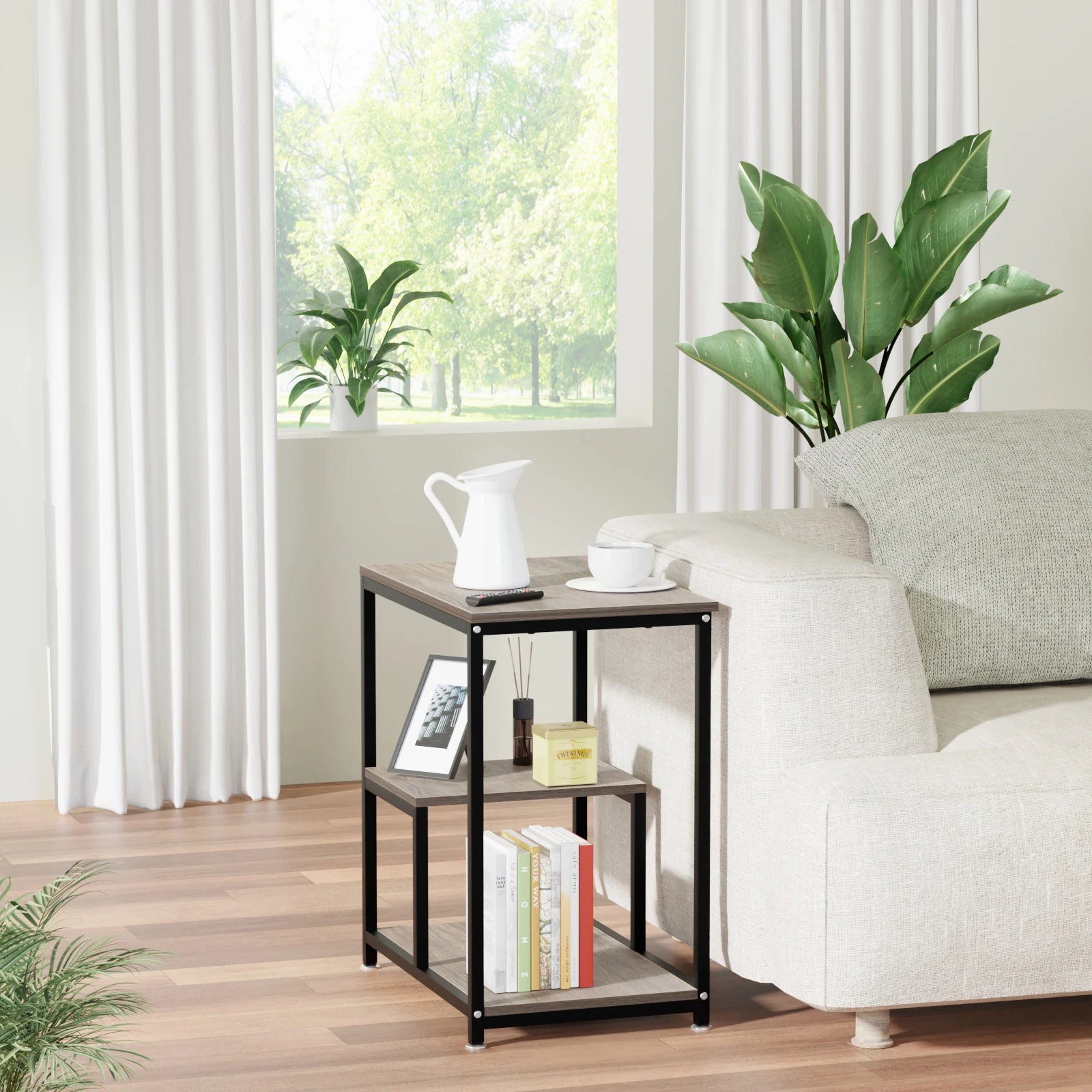 60*30cm Mesa Para Jardín, mesa Auxiliar, Mueble Para Impresora Mesa Auxiliar, Mueble Para Impresora Mesas Laterales Estante Mueble Organizador Con Ruedas Mesa Librero