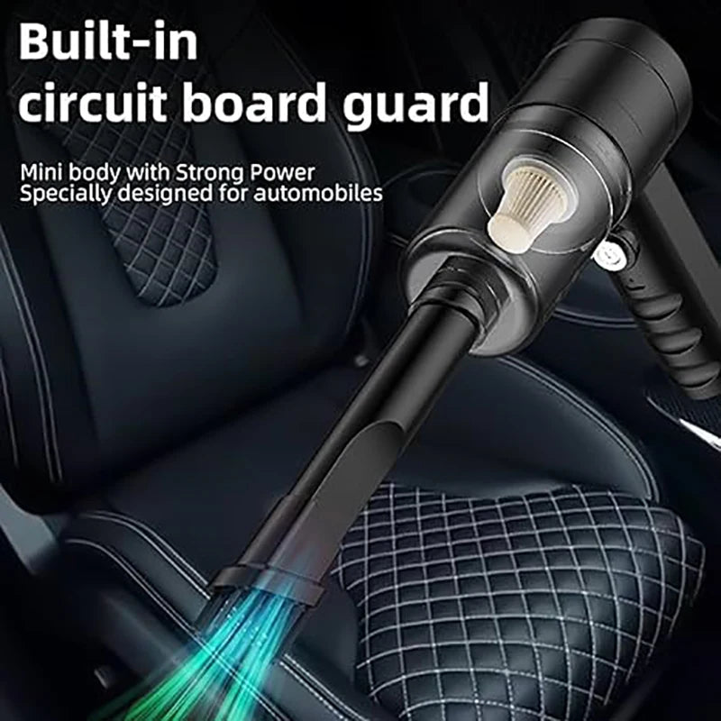 Aspirador de coche inalámbrico de 120W, aspirador portátil de mano inalámbrico para polvo, aspirador de alta potencia para el hogar, la Oficina y el coche