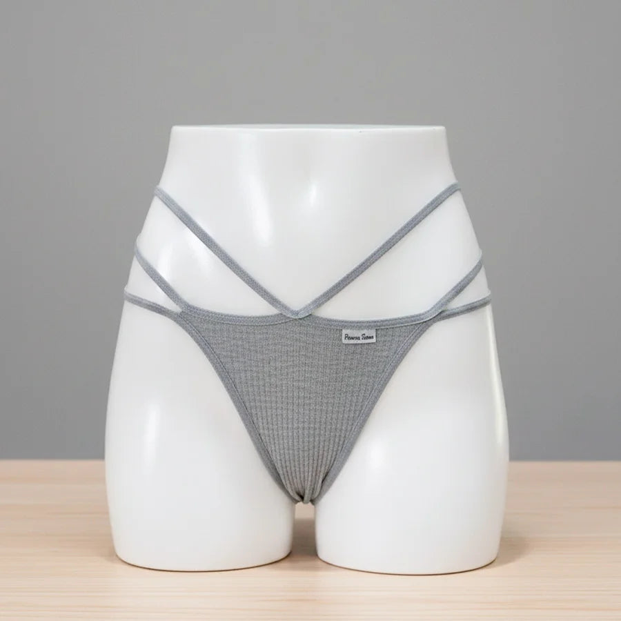 Panty Sexy de Hilos Cruzados para Dama – Diseño Moderno y Ajustable