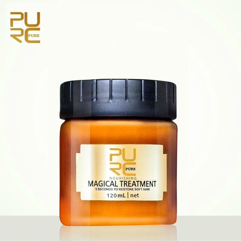 PURC-mascarilla para el cabello con tratamiento mágico, mascarilla para infusión nutritiva durante 5 segundos, repara el daño del cabello, restaura el cuidado del cabello suave