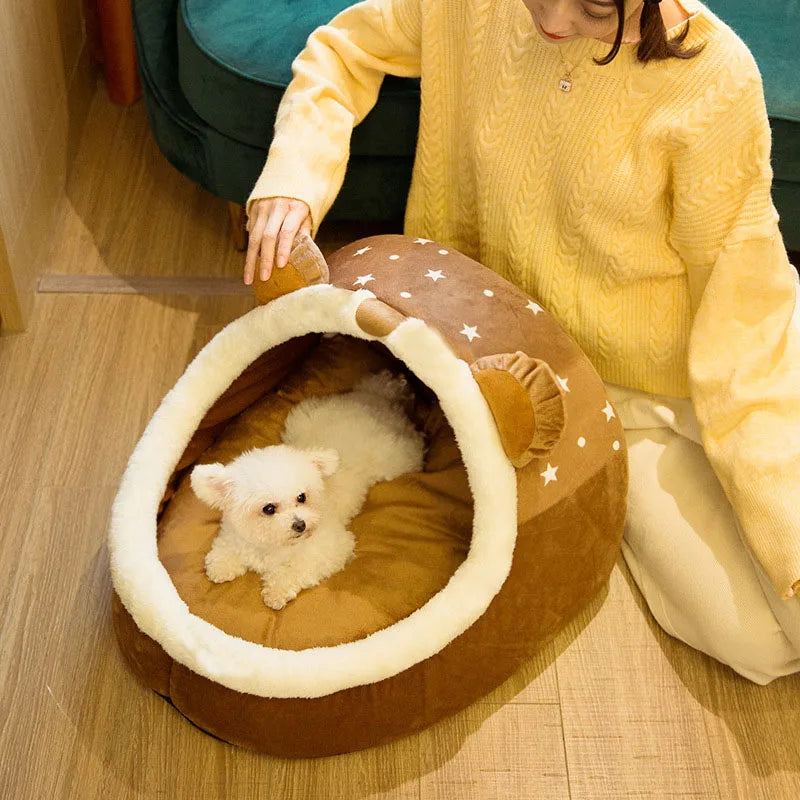 Casa plegable para mascotas, estera para perrera para perros, animales, gatos, nido para gatitos, cesta para perros pequeños, peluche, cueva de Chihuahua, cama, 2022