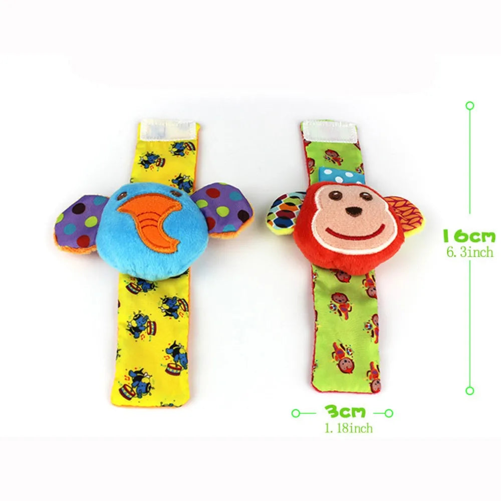 Juguetes de animales de peluche para bebés, sonajeros de muñeca, sonajeros para recién nacidos, juguetes para hacer sonidos, sonajero para bebés de 0 a 12 meses