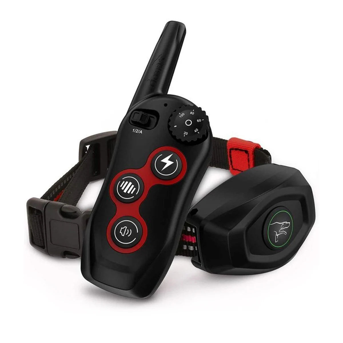 Collar de entrenamiento para perros, tapón de ladridos eléctrico portátil con Control remoto, dispositivo de Entrenamiento de mascotas impermeable con pitido de descarga, 1 ud.