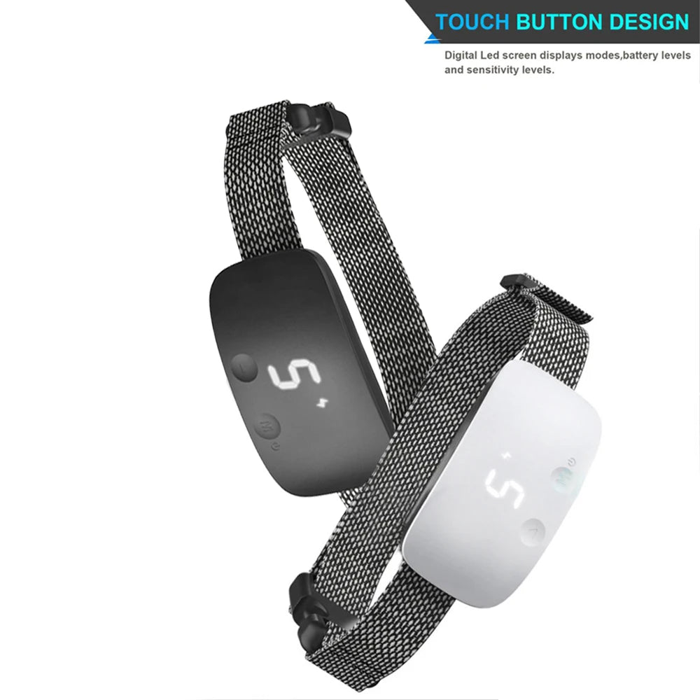 Collar de entrenamiento para perros, tapón de ladridos eléctrico portátil con Control remoto, dispositivo de Entrenamiento de mascotas impermeable con pitido de descarga, 1 ud.