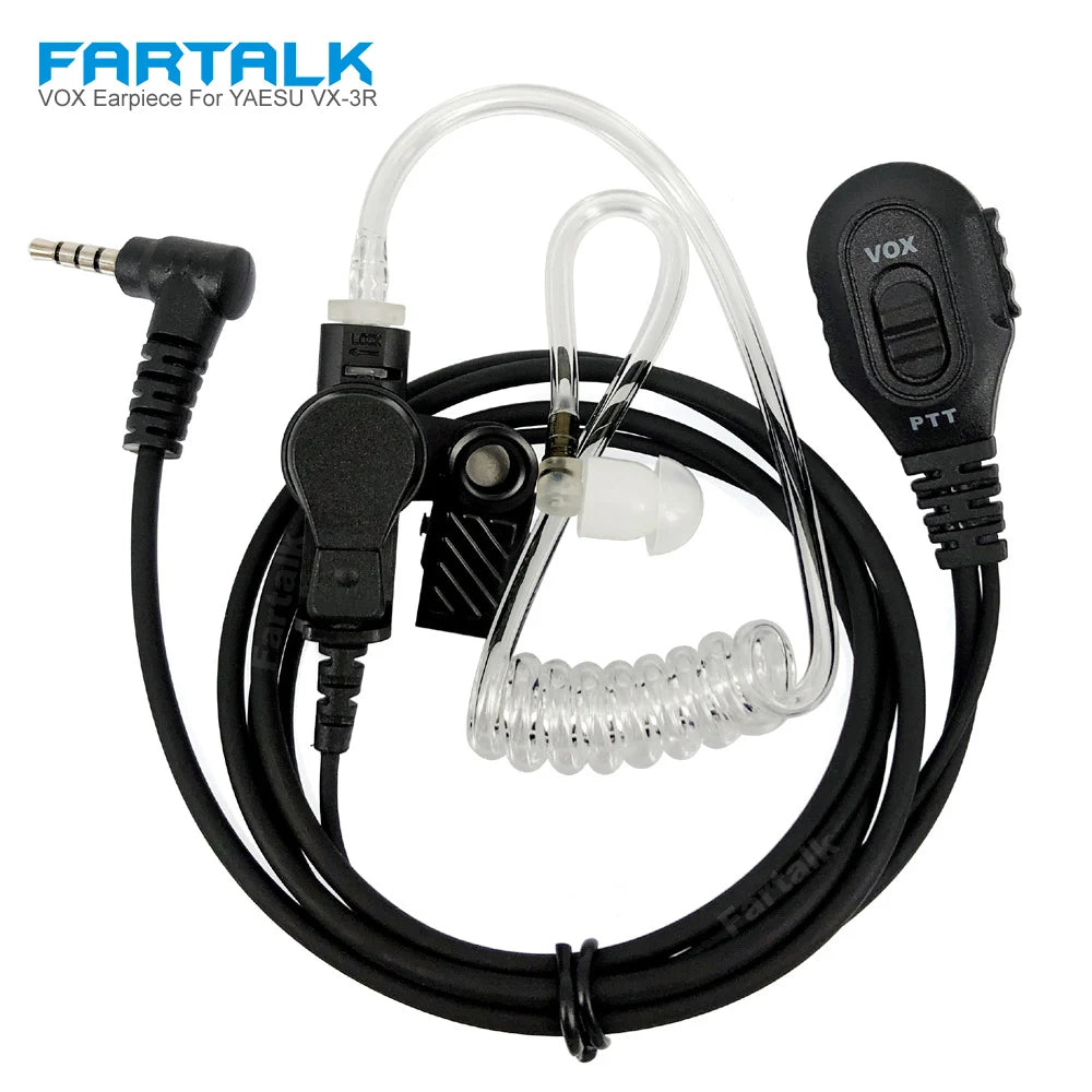 VOX auricular Mic para YAESU vértice VX-3R FT-60R FT1DR FT2DR VX-10 VX-17 VX-110 VX-150 VX-130 Radio Walkie Talkie