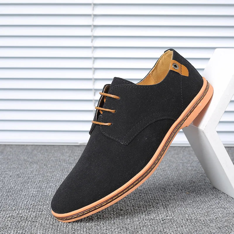 Nuevos zapatos de vestir para hombre, zapatos clásicos de cuero informales para hombres de negocios, zapatos Oxford italianos para hombres, zapatos planos negros, talla 46