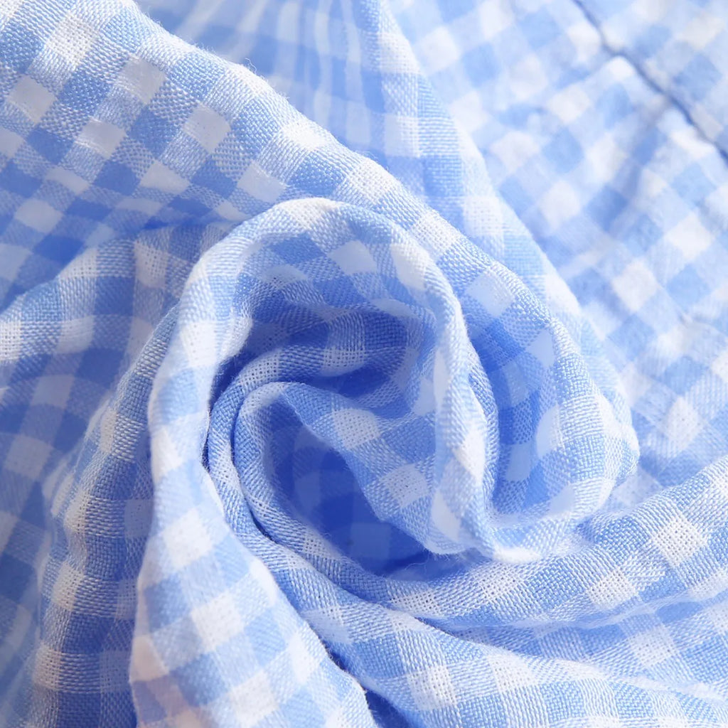 Sanlutoz-Body de algodón para bebé, ropa a cuadros bonita para recién nacido, monos infantiles de princesa sin mangas para niña pequeña