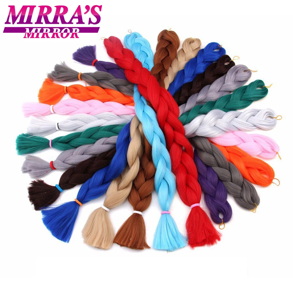Mirra's Mirror-extensiones de cabello trenzado sintético para trenzas, pelo súper largo Jumbo de 41 pulgadas, 165 g/unid, soporte al por mayor