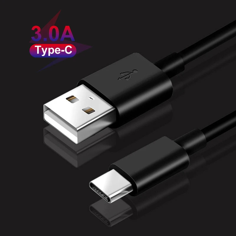 Cargador rápido para Huawei Mate 40 30 20 Pro P50 P40 P30 P20 Xiaomi Redmi Note 10 9 8 Pro 8T 9T 8A 6A Cable tipo C de cargador rápido