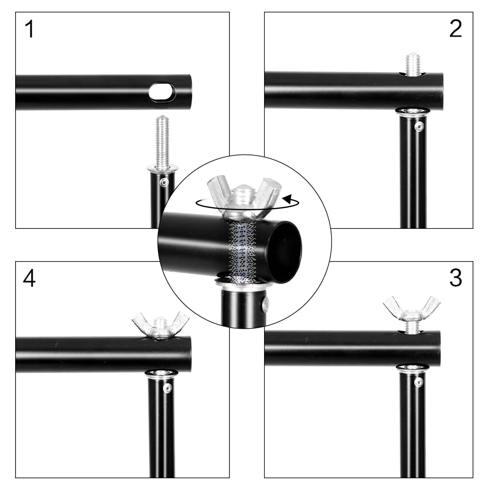 Soporte para Fondo Fotográfico SH, Sistema de Marco para Lienzo, con Estuche de Transporte, para Fotografía y Video en Estudio