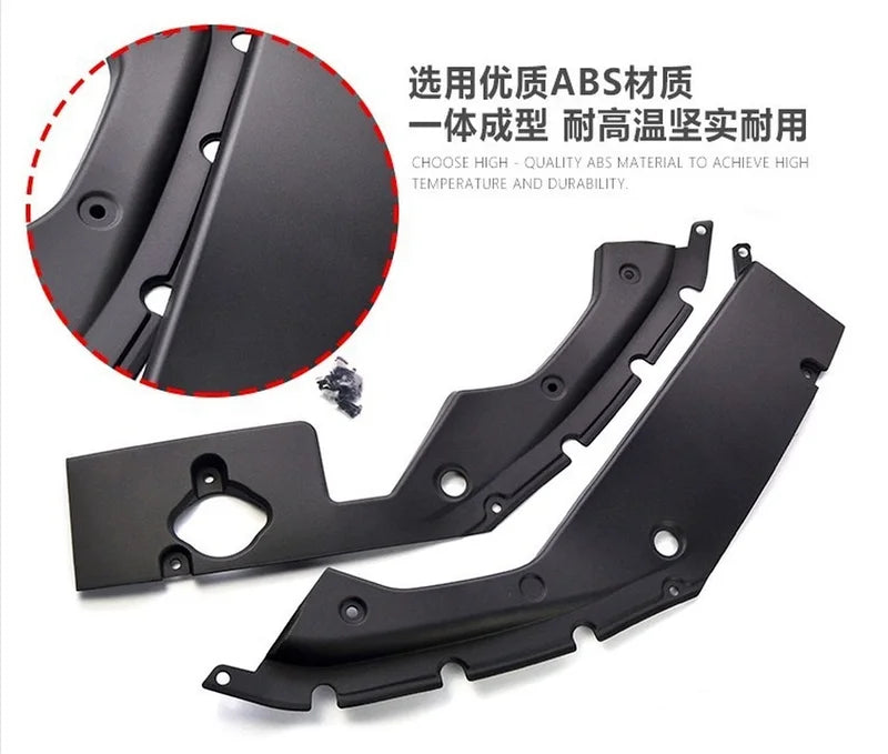 Cubierta de guardabarros del compartimento del motor, accesorios de decoración a prueba de polvo, ABS, para Honda Civic 10, 2016 +