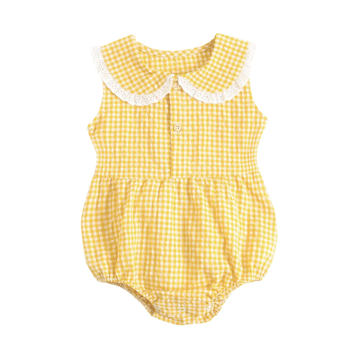 Sanlutoz-Body de algodón para bebé, ropa a cuadros bonita para recién nacido, monos infantiles de princesa sin mangas para niña pequeña