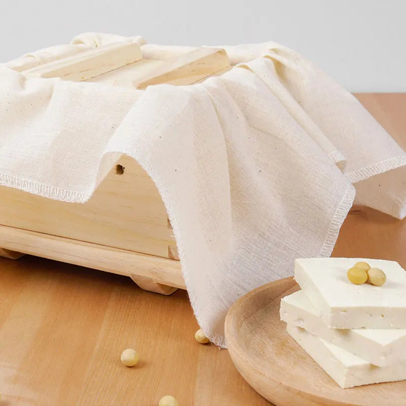 Paño de algodón multifuncional para repostería, filtro de Tofu, leche de soja, vino, utensilios de cocina, tapete para hornear, fermento, herramientas de pastelería