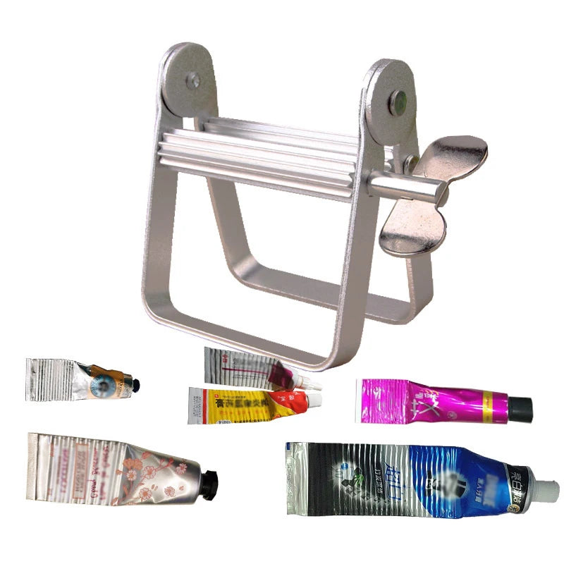 Dispensador Manual de Pasta Dental Metálico, Soporte para Tubos de Pintura, Cosméticos y Cremas