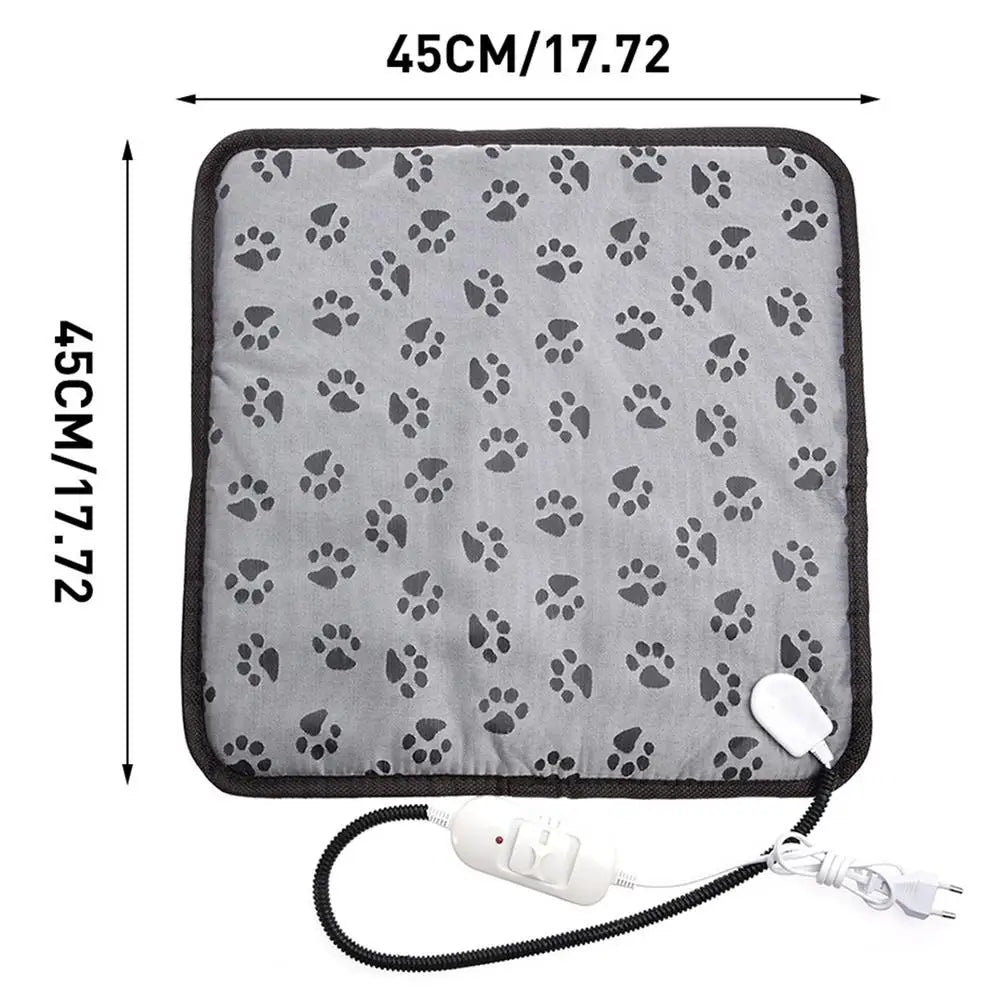 Manta eléctrica para mascotas, almohadilla térmica para cama de perro y gato, impermeable, antimordedura, cojín para silla de temperatura ajustable cama perro camas para perro cama para perros