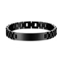 Pulseras personalizadas para hombres y mujeres, placa con nombre, cadena dorada de acero inoxidable, pulsera con nombre de identificación de pareja personalizada