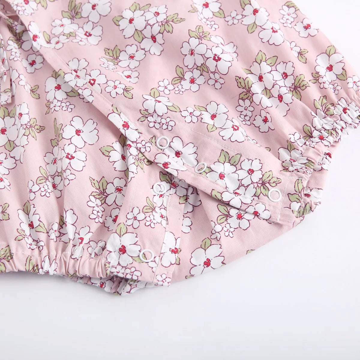 Sanlutoz-monos florales para niñas, ropa de algodón para bebés, monos bonitos para bebés recién nacidos, manga corta