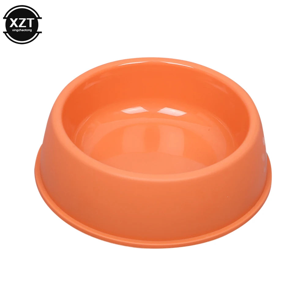 Cuencos de plástico ligero para mascotas, cuencos de Color sólido de alta calidad para perros y gatos pequeños, herramientas de agua de alimentación para mascotas