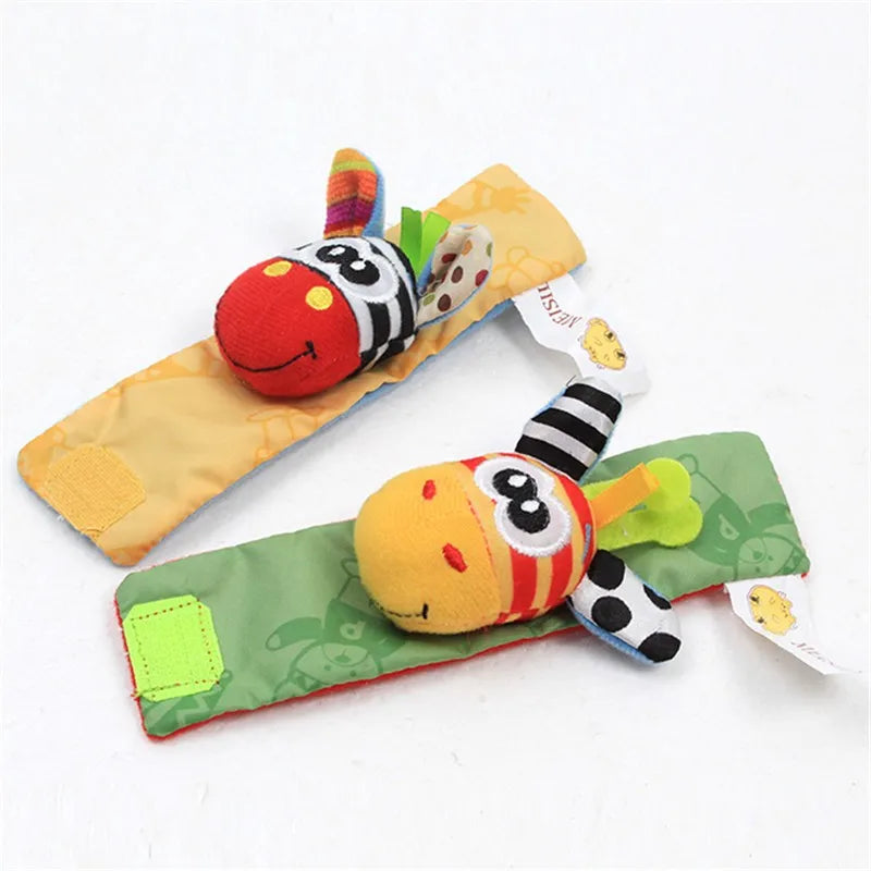 Juguetes de animales de peluche para bebés, sonajeros de muñeca, sonajeros para recién nacidos, juguetes para hacer sonidos, sonajero para bebés de 0 a 12 meses