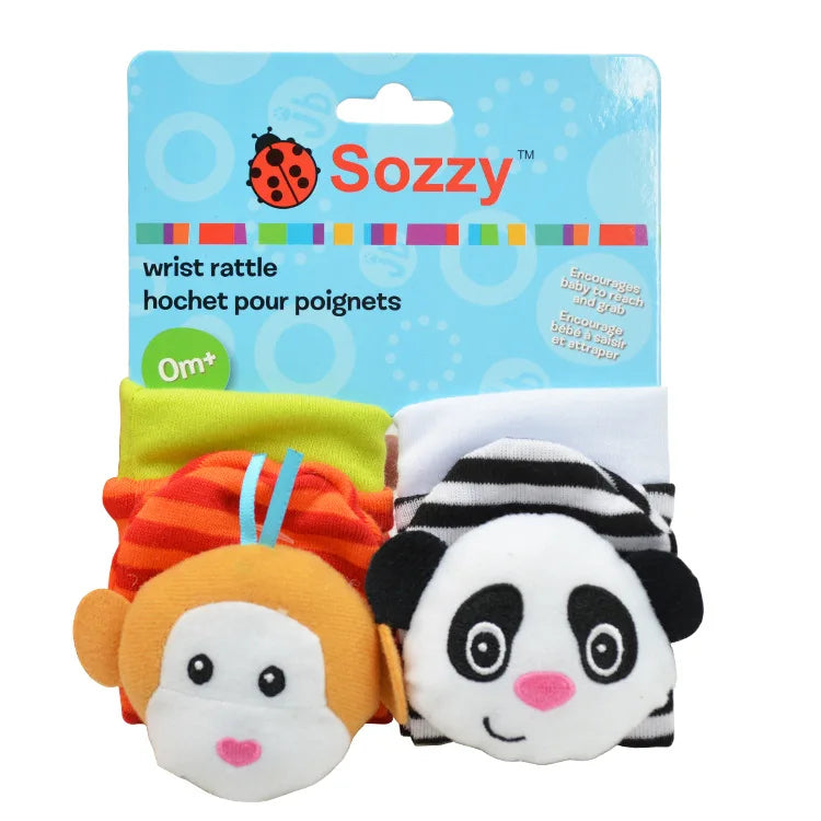 Juguetes de animales de peluche para bebés, sonajeros de muñeca, sonajeros para recién nacidos, juguetes para hacer sonidos, sonajero para bebés de 0 a 12 meses