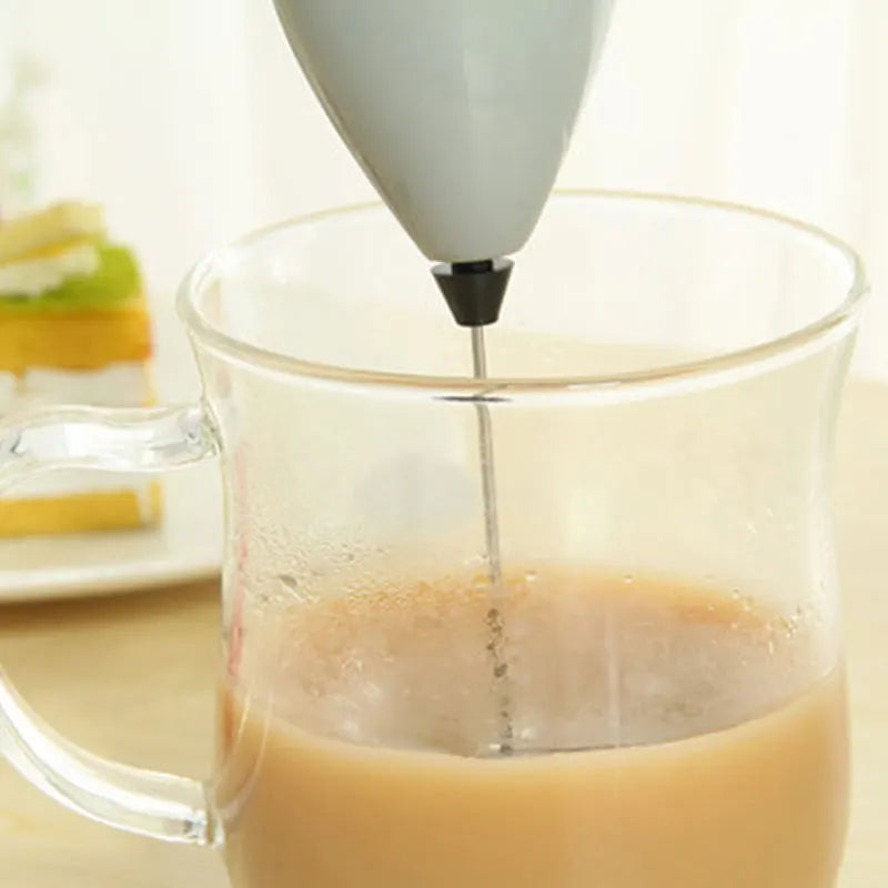 Espumador de leche inalámbrico, batidor de café, licuadora eléctrica, batidor de huevos, Mini Espumador, agitador con mango, máquina para capuchino, herramientas de cocina