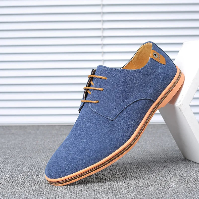 Nuevos zapatos de vestir para hombre, zapatos clásicos de cuero informales para hombres de negocios, zapatos Oxford italianos para hombres, zapatos planos negros, talla 46