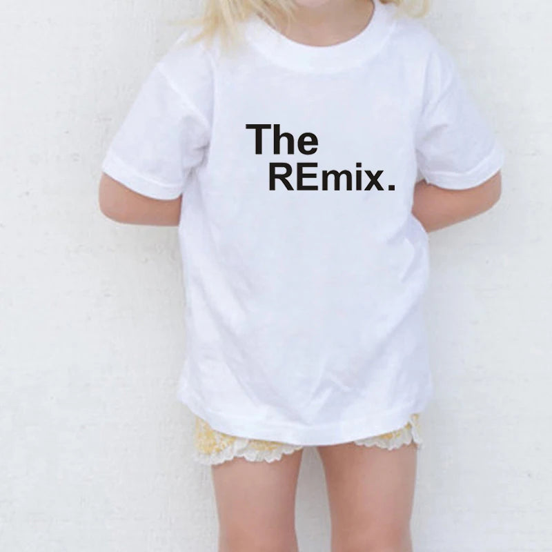 Original/Remix Family Matching-Conjuntos para papá, mamá y niños, indumentaria para la familia, camisetas, regalo Día del Padre
