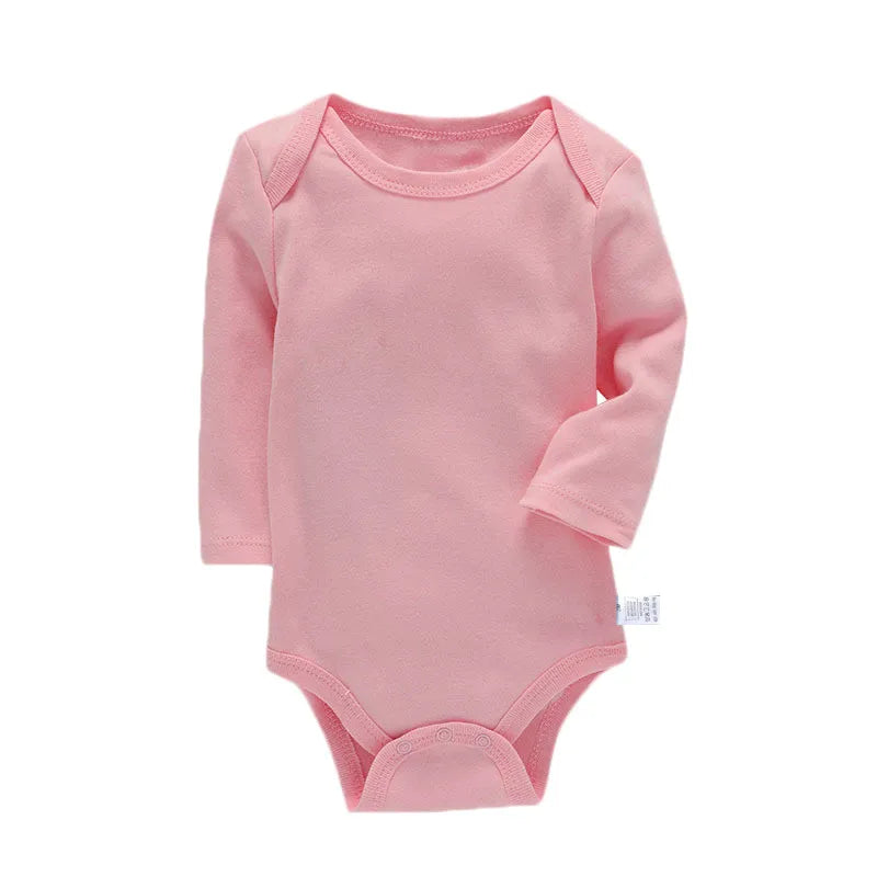 Lawadka-Body de algodón para recién nacidos, ropa de manga larga para las cuatro estaciones, ropa para bebés y niños, mono, peleles sólidos para bebés de 3 a 24M