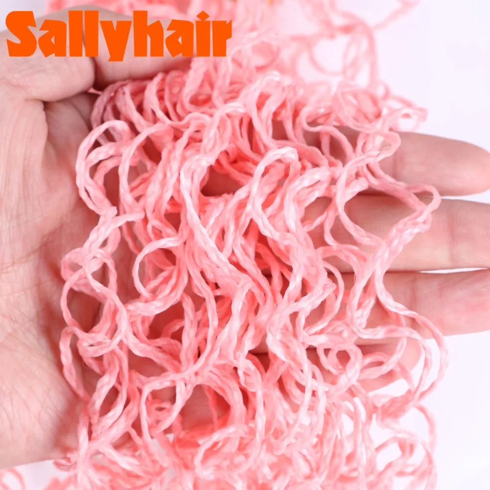 Sallyhair-trenzas sintéticas Zizi Box, trenzas delgadas de ganchillo, cabello Eunice, extensiones de cabello trenzado Zizi de colores, cabello marrón y negro
