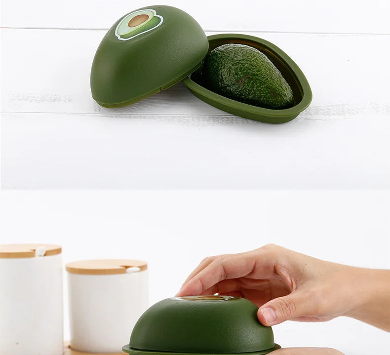 Caja de almacenamiento creativa para cocina, recipiente para verduras, cebolla, ajo, aguacate, tomates, limón, pimienta verde fresca