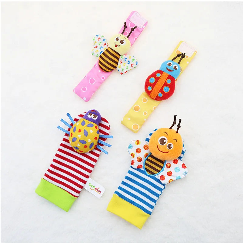 Juguetes de animales de peluche para bebés, sonajeros de muñeca, sonajeros para recién nacidos, juguetes para hacer sonidos, sonajero para bebés de 0 a 12 meses